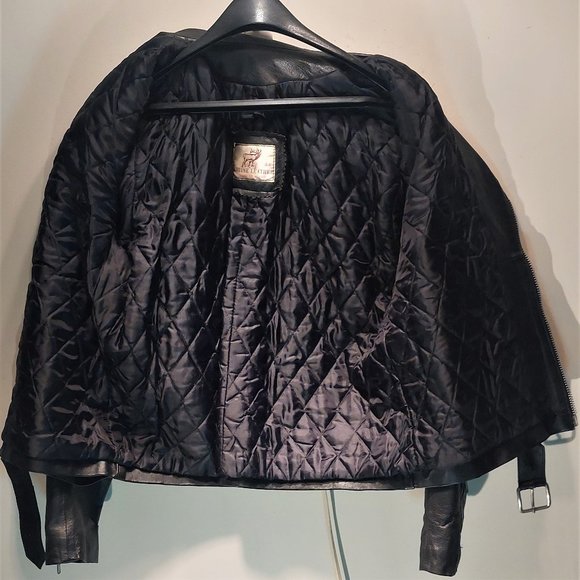 Vintage Men's Biker Jacket. Size 44cm / XL - Picture 11 of 13